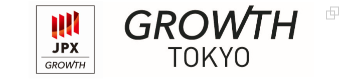 Listed on Tokyo Stock Exchange Growth Index